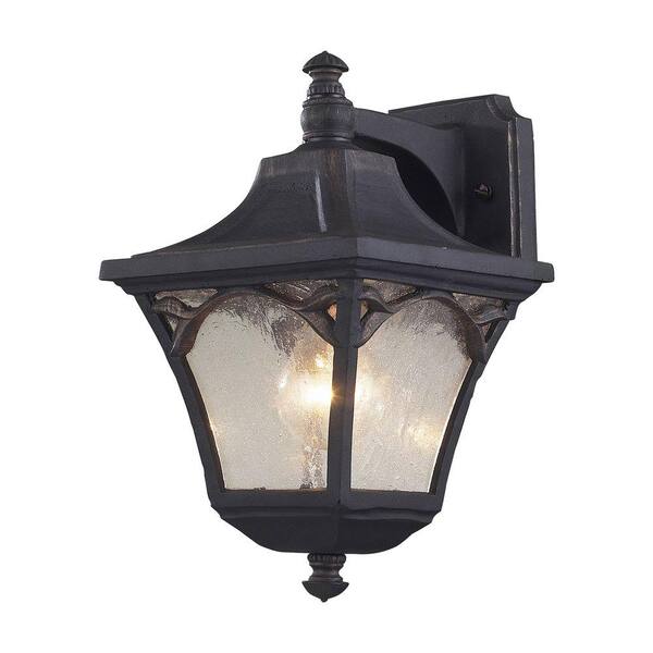 Titan Lighting Hamilton Park Outdoor Weathered Charcoal Wall Sconce-DISCONTINUED