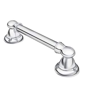 Banbury 9 in. x 0.875 in. Concealed Screw Grab Bar with Press and Mark in Chrome