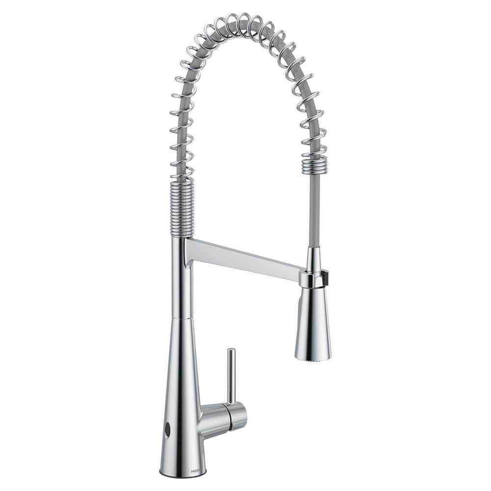 Sleek Chrome 20 in. H Pull Down Sprayer Kitchen Faucet with 100° Spout Swivel price history on PriceWatchPro