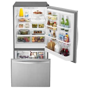 18.7 cu. ft. Bottom Freezer Refrigerator in Monochromatic Stainless Steel