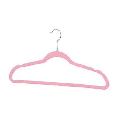 DecorRack Non Slip Velvet Clothing Hangers, 10 Pack, Teal 