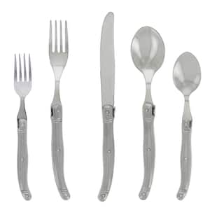 Laguiole 20-Piece Stainless-Steel Flatware Set, Stainless Steel Handles (Service for 4)