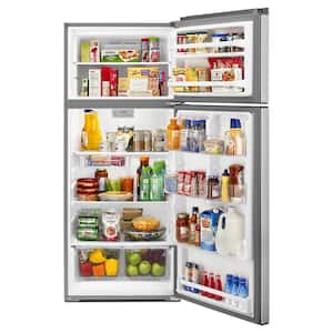 18 cu. ft. Top Freezer Refrigerator in Stainless Steel