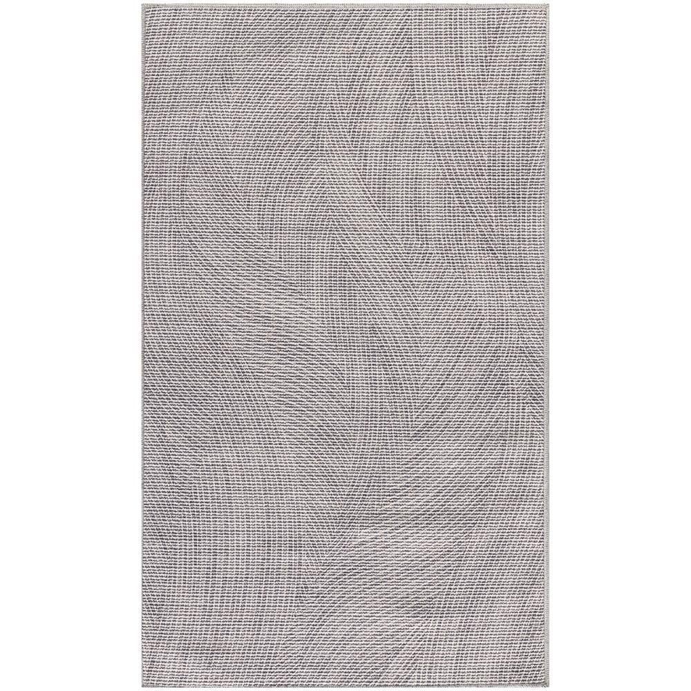 Nourison Washables Ivory Grey 3 ft. x 5 ft. Abstract Contemporary Area