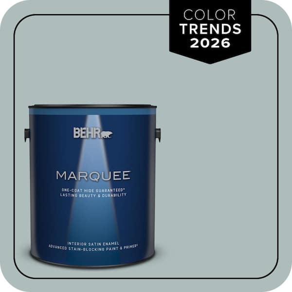 BEHR MARQUEE 1 gal. Home Decorators Collection #HDC-CT-26 Watery One-Coat Hide Satin Enamel Interior Paint & Primer