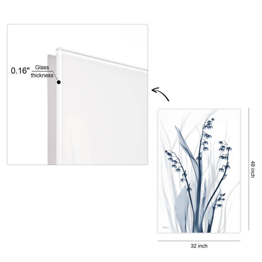 Radiant Blues 2 Frameless Free Floating Tempered Glass Art Print