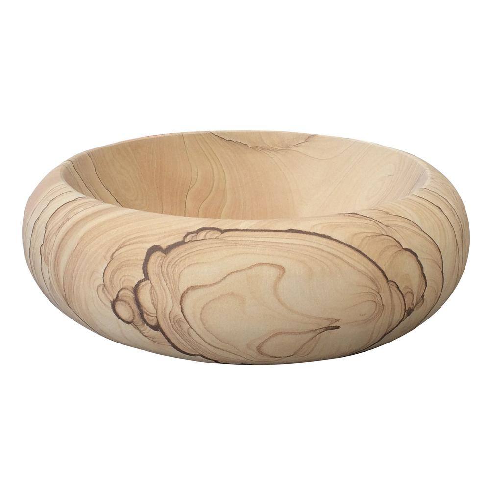 Sierra 16.5'' Beige Sandstone Round Vessel Sink