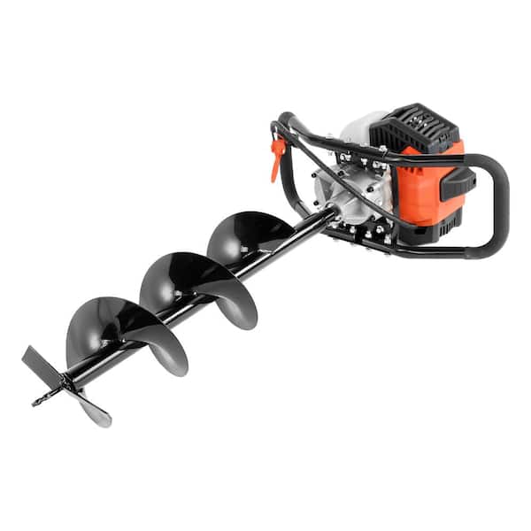 43cc 1250W Auger Post Hole digger, Gas Powered Earth Digger with 8" Earth Auger Drill Bit