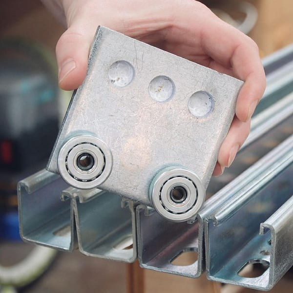 Elektrische kanaal trolley track tussenliggende ondersteuning hanger beugel, maxant Channel Trolley Track Hanger voor gebruik met alle 1-5/8 of Taller Strut Channel, Unistrut, Superstrut (2
