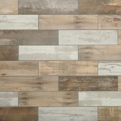 Multi Color Tile Flooring, Wood Look Tile Home Depot