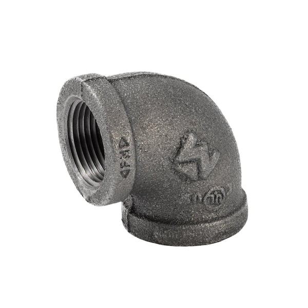 Southland 3/4 in. Black Malleable Iron 90 Degree FPT x FPT Elbow Fitting