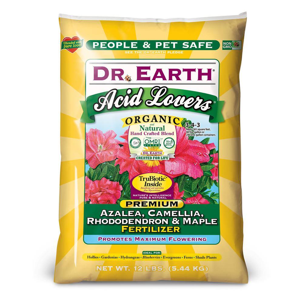 DR. EARTH 12 lb. Organic Acid Lovers Azalea, Camellia, Rhododendron ...