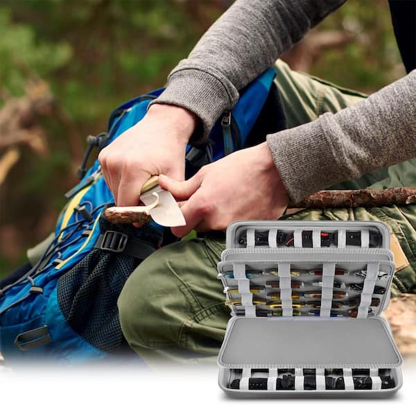 Numhew 66-Knife Gray EVA Knife Display Case, Butterfly Knives Storage  Organizer, Pocket Knife Case, Knife Roll for Mini Knife Y1P3J0M7 - The Home  Depot, image size:600x600