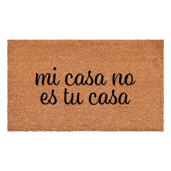 Calloway Mills Mi Casa No Es Tu Casa Spanish Multi-Colored 17 in. x 29 in. Indoor or Outdoor Doormat