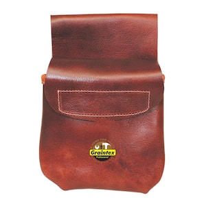Single Pocket Top Grain Leather Nail and Tool Pouch
