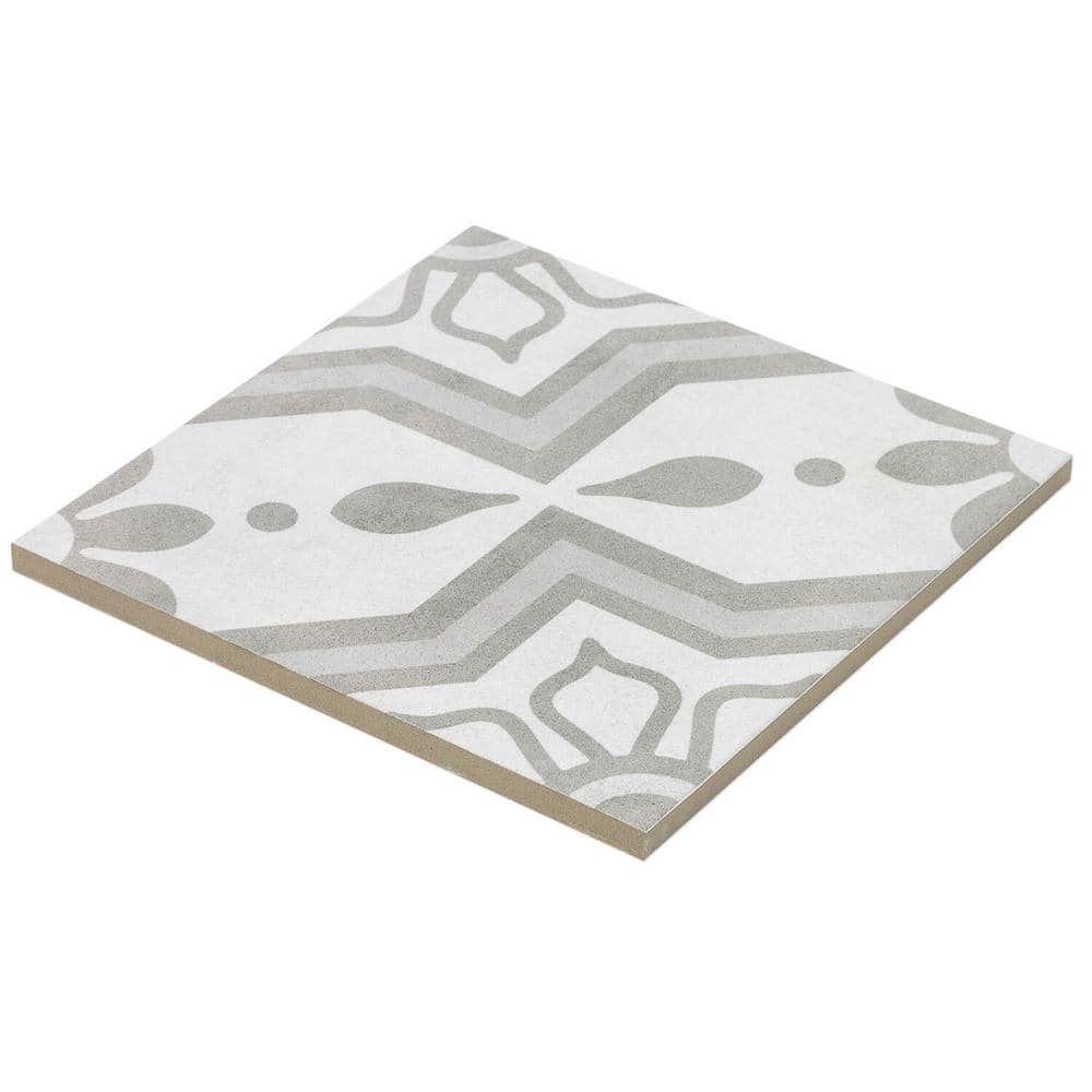 Cabello 9" x 9" Gray Matte Porcelain Tile