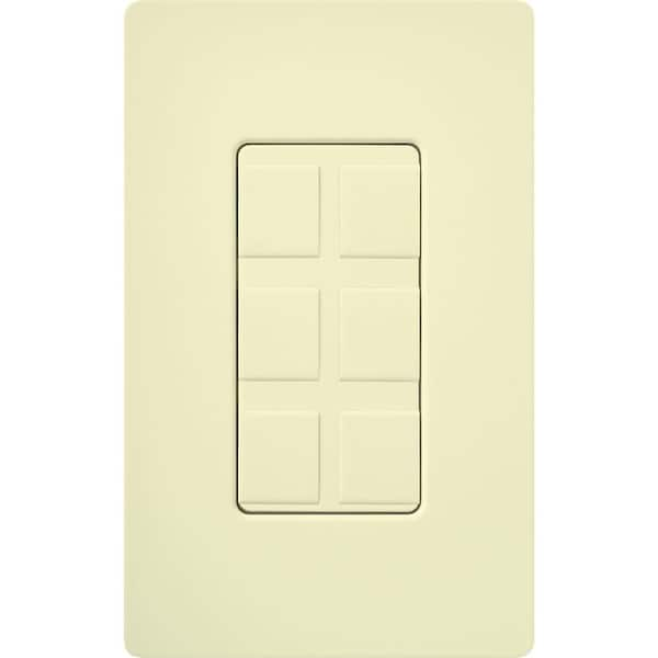 Lutron Claro 6-Port Frame, Almond (CA-6PF-AL)