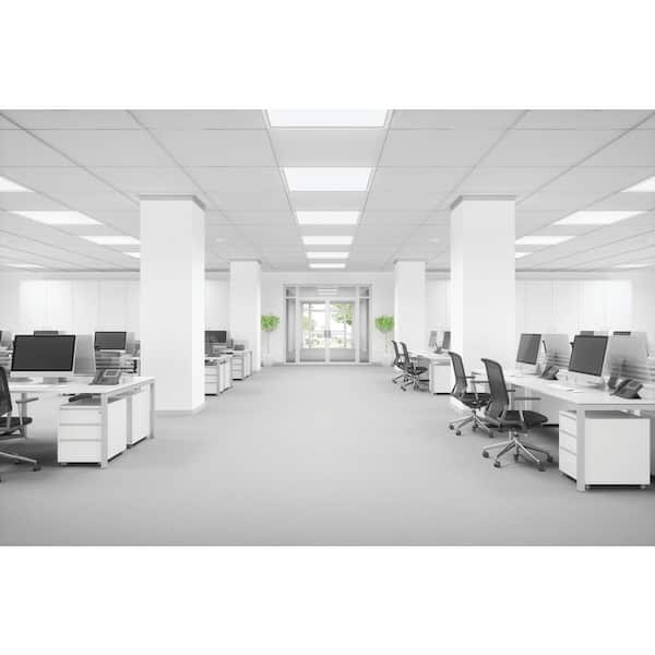 HALCO LIGHTING TECHNOLOGIES 2 ft. x 4 ft. 128-Watt Equivalent White Integrated LED Flat Panel Light, Lumen and Color Selectable