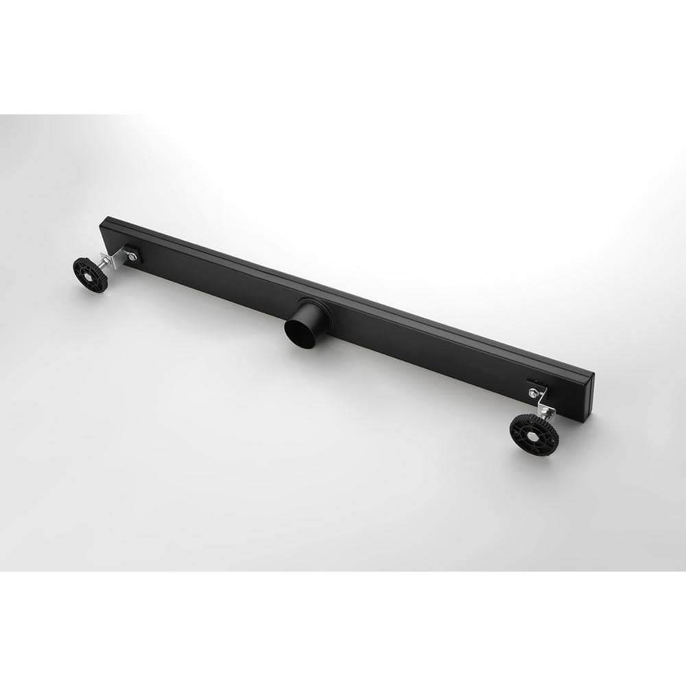 32-Inch Matte Black Stainless Steel Linear Shower Drain