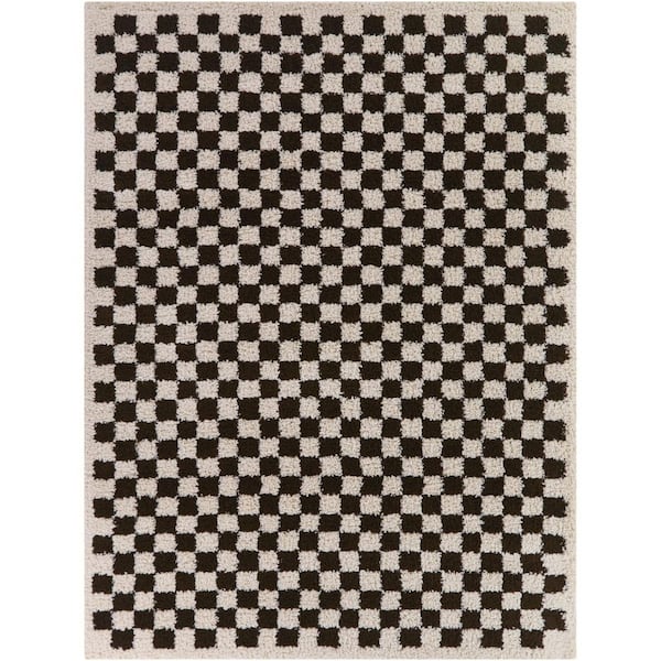 Covey Dark Brown 5 ft. x 7 ft. Area Rug