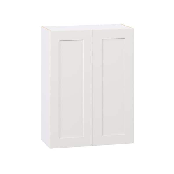 Roseland 30 in. W x 14 in. D x 40 in. H Assembled Shaker Wall Kitchen Cabinet in Warm White