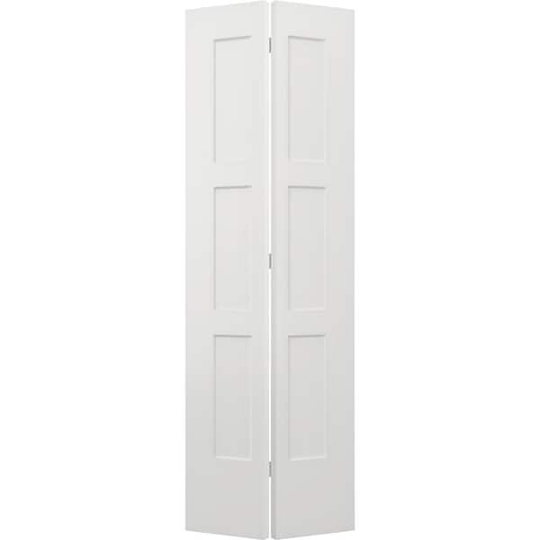 JELD-WEN 24 in. x 80 in. Birkdale White Paint Smooth Hollow Core Molded ...