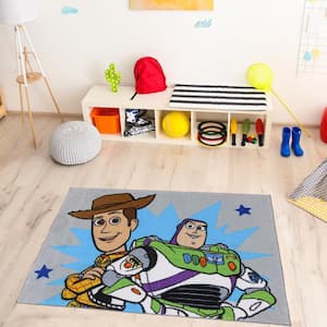 Toy Story Friends Multi-Colored 3 ft. x 5 ft. Indoor Polyester Area Rug