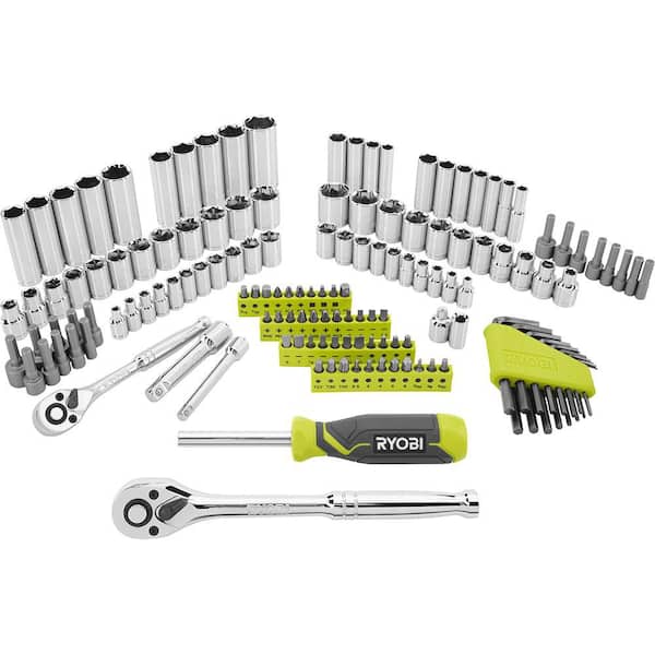 156-Piece 1/4 in. and 3/8 in. Drive Mechanics Tool Set