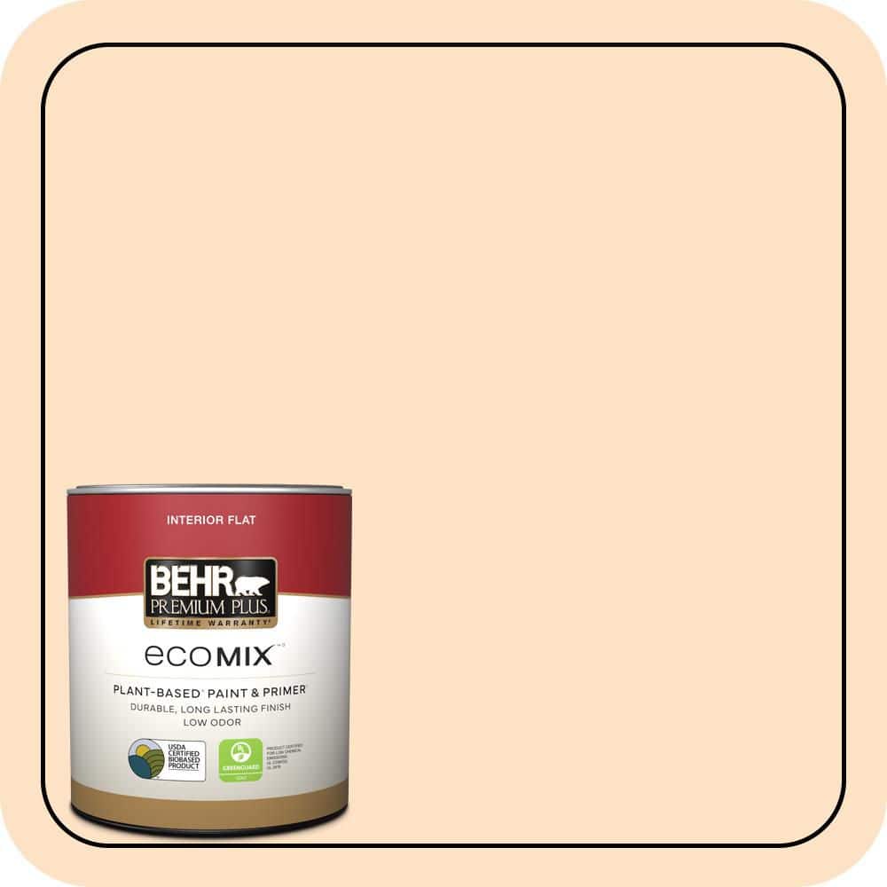 1 qt. #290A-3 Fall Straw Flat EcoMix Plant-Based Interior Paint & Primer price history on PriceWatchPro