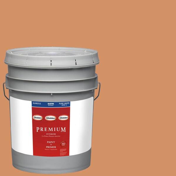 Glidden Premium 5-gal. #HDGO47 Maplewood Trail Satin Latex Interior Paint with Primer