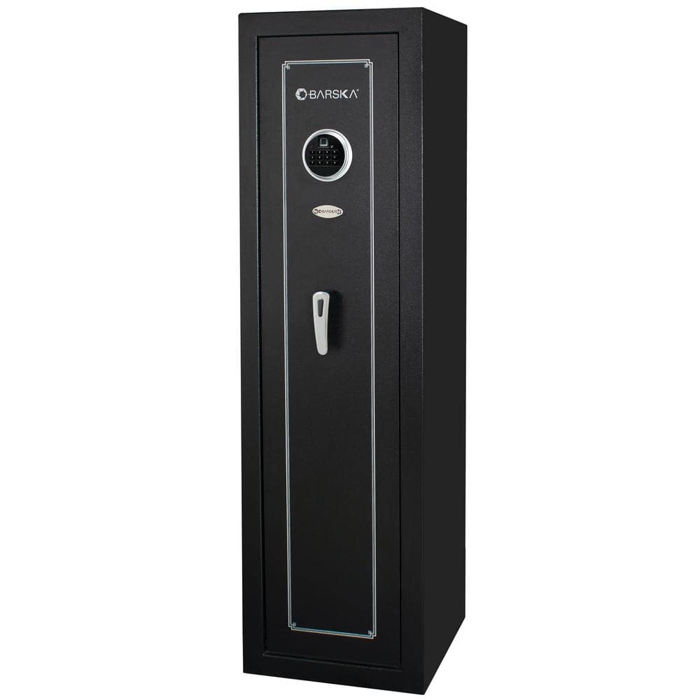 BARSKA 10- Gun Large Quick Access Biometric and Keypad Gun Safe