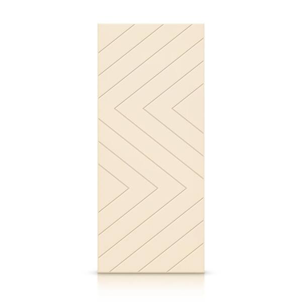CALHOME 24 in. x 80 in. Hollow Core Beige Painted Composite MDF Interior Door Slab