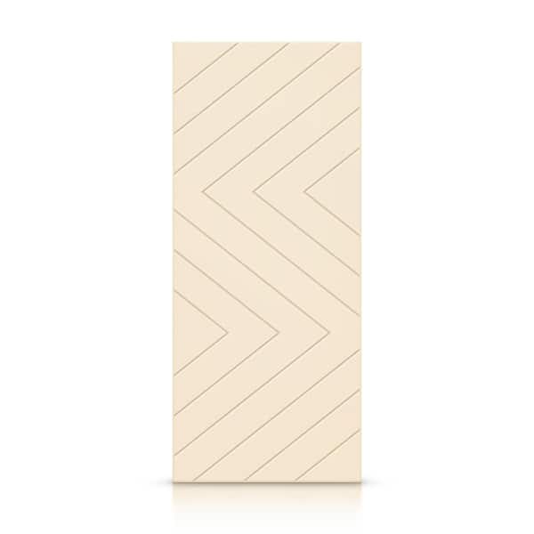 CALHOME 42 in. x 96 in. Hollow Core Beige Painted Composite MDF Interior Door Slab