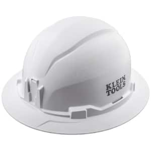 Hard Hat, Non-Vented, Full Brim Style, White