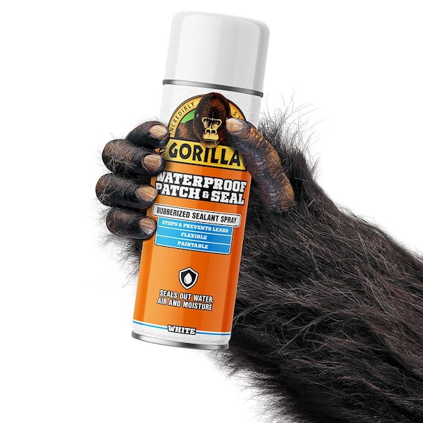 Gorilla Glue on X: Gorilla Waterproof Patch & Seal Spray is a flexible,  rubberized coating that seals out water, air and moisture. Once applied,  the self leveling formula smoothly covers small gaps