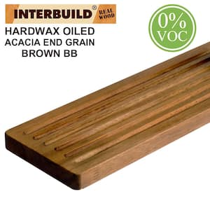 1 ft. 8 in. L x 6 in. W x 1 in. T, Solid Acacia Wooden Cutting Board, Brown