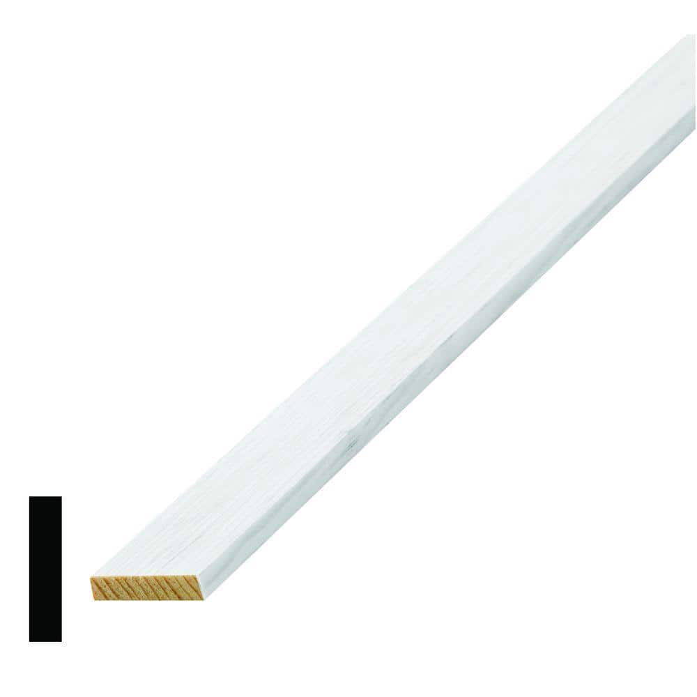 Alexandria Moulding WM 268 1/4 in. x 1-1/8 in. Primed Pine