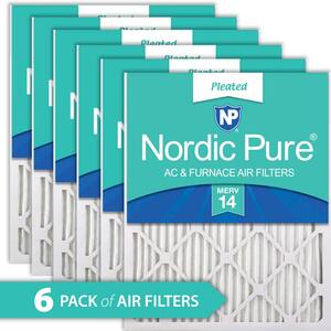 Nordic Pure 19_3/4x21_1/2x1 Exact MERV 12 Pleated AC Furnace Air Filters 3 Pack 