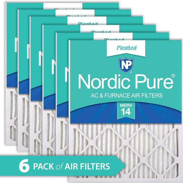 Photo 1 of 20 in. x 22 in. x 1 in. Supreme Allergen Pleated MERV 14 Air Filter (6-Pack)