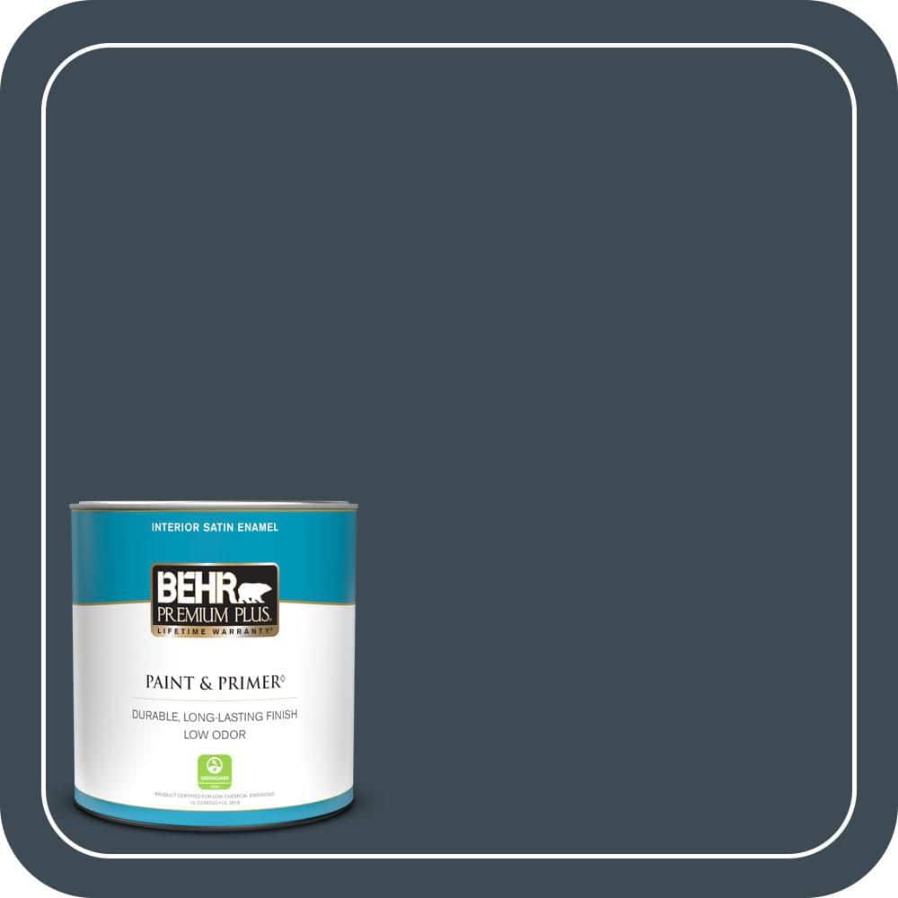 1 qt. #QE-56 Club Navy Satin Enamel Low Odor Interior Paint & Primer price history on PriceWatchPro