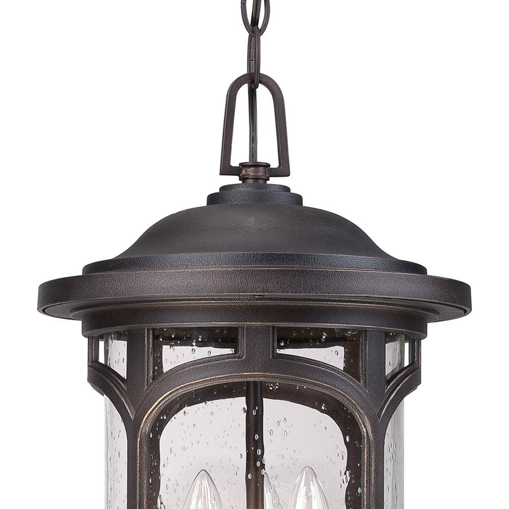 Palladian Bronze 18" Outdoor Pendant Light with Clear Glass