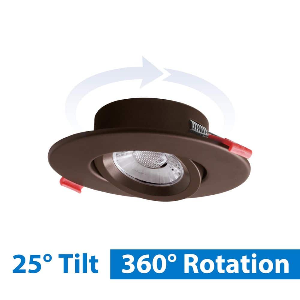 4-Inch Oil-Rubbed Bronze Adjustable LED Recessed Downlight