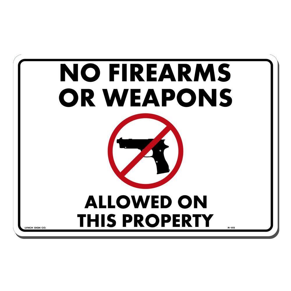 14 in. x 10 in. No Fire Arms Sign Printed on More Durable, Thicker, Longer Lasting Styrene Plastic price history on PriceWatchPro