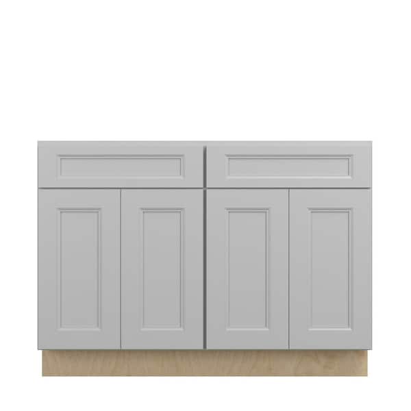 Kunal Kitchens Rockingham Recessed 48 in. W x 34.5 in. H x 24 in. D in Painted Stratus Plywood Assembled Sink Base Cabinet
