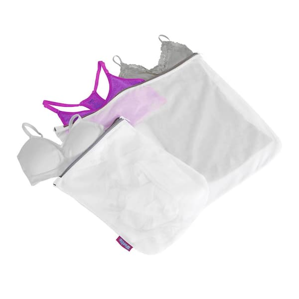 3-Pieces bra laundry bag Polyester Zipped Mesh Washing Bag Hole Basket  Underwear Bra Socks T