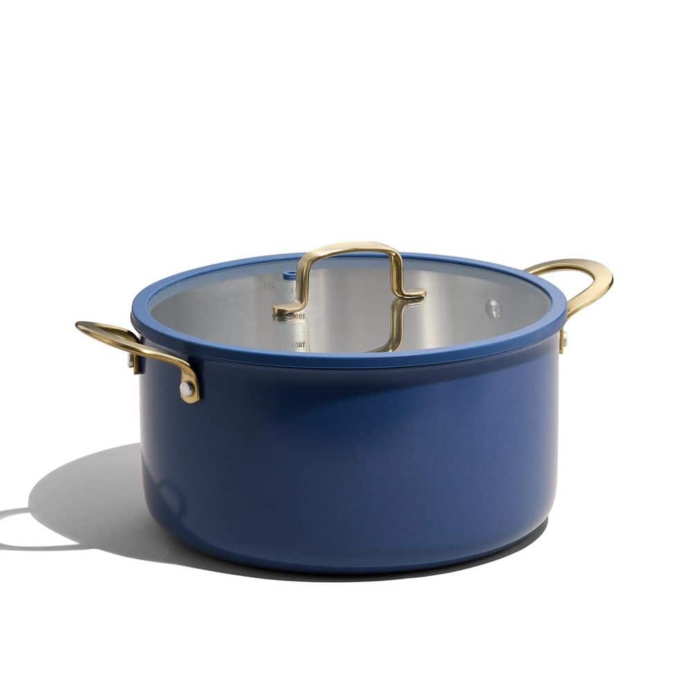 8 qt. Stainless Steel Stock Pot with Lid, Kitchen Stockpot Soup Pot for All Stoves, Oven and Dishwasher Safe, Blue price history on PriceWatchPro