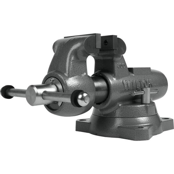 WILTON:Wilton Machinist 4 in. Jaw Round Channel Vise with Swivel Base ...