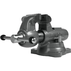 Machinist 4 in. Jaw Round Channel Vise with Swivel Base