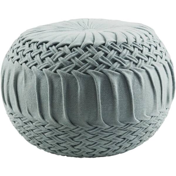 Livabliss Rilmos Denim Accent Pouf