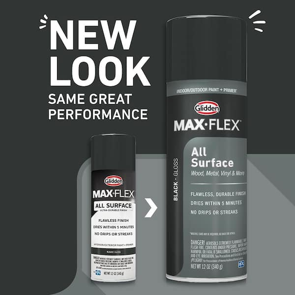 GLIDDEN MAX FLEX 12 oz. Semi-Gloss Clear Interior/Exterior Topcoat Spray  Paint GMF3040-54 - The Home Depot